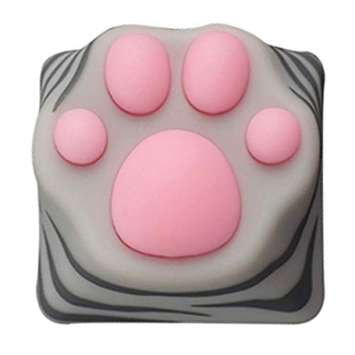 SYA ZOMOPLUS Cute Cat Paw Keycap,Squishy Paw Custom Keycaps for Mechanical Keyboard,Suitable for Cherry MX/Gateron Switches-ESC Keys 1Pcs (American Shorthair) - color: American Shorthair