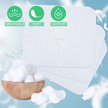 200 Pieces Disposable Face Cradle Covers Massage Headrest Covers for Massage Tables and Massage Chairs Beauty Spa Salon Bed, 11.8 x 15.7 Inches (White) - color: White