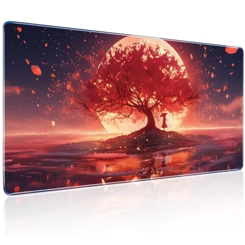 Large Gaming Mouse Pad 31.5 x 11.8in, Japanese Manga Style Mouse Pad for Enhancing Computer Desk Ambience, High-Performance Smooth Surface & Non-Slip Base Mousepad & Keyboard Pad - color: Japanese Manga Style, size: 31.5L x 11.8W inches
