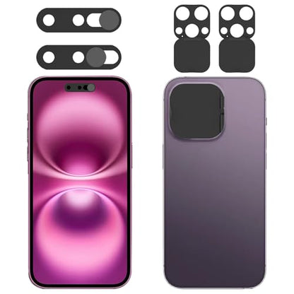 Front Camera Cover Compatible for 14 Pro/iPhone 14 Pro Max with Rear Lens Cover,Protect Privacy and Security But Not Affect Facial Recognition（2Pack） - size: 14Pro/X14Pro Max