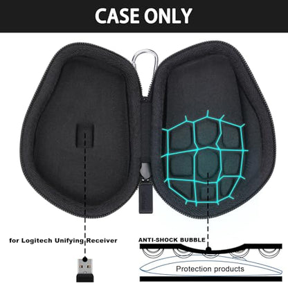 co2CREA Hard Case Replacement for Logitech MX Master 4 / MX Master 3 Master 3S Advanced Wireless Mouse (Graphite Black Case) - color: Graphite Black Case, style: For Master 4/3S/3