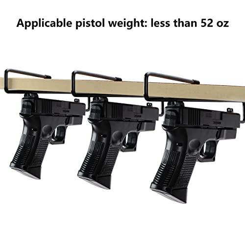 Adoreal 10 PCS Gun Rack, Pistol Rack for Gun Safe Shelf or Stack On Gun Cabinet, Gun Safe Accessory, Handgun Hanger Pistol Organizer for Display, Gifts for Hunters - style: 12 pack