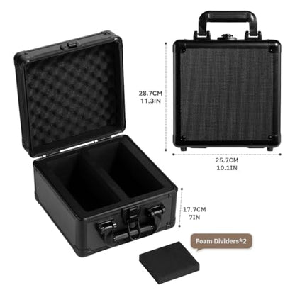 Card Storage Box Waterproof Card Case with Handle Portable Trading Card Case with Sponge Partition Graded Card Storage Case Organizer Fits CSG, BGS, CGC, SGC,PSA (S) - size: S