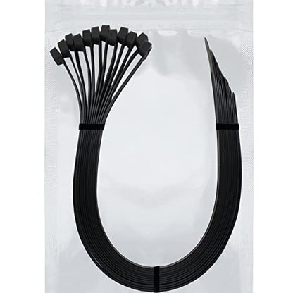 Long Zip Ties 36 inch Heavy Duty, Premium Black Large Zip Ties 36 inch Cable Ties with 175 lbs Nylon Zipties for HVAC Outdoor use, 12 PCS - color: Black