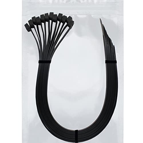 Long Zip Ties 36 inch Heavy Duty, Premium Black Large Zip Ties 36 inch Cable Ties with 175 lbs Nylon Zipties for HVAC Outdoor use, 12 PCS - color: Black