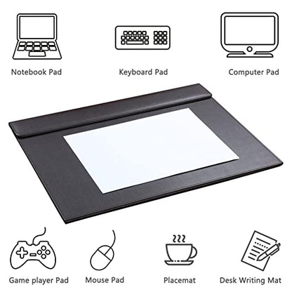 KINGFOM 18''x14'' Large Rectangle A3 Desk Writing & Drawing Desk Pad &Board Table Protector Mat with Paper Clip on Top Brown - color: Brown-a189