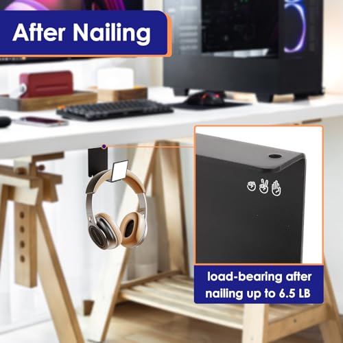 HC128 Headphone Holder Hanger for Desk, Include Adhesive Strips, Universal Headset Stand for PS4/PS5/Xbox/PC/Mac/Headphones Game Controller Hanger (X Shaped) - style: X Shaped