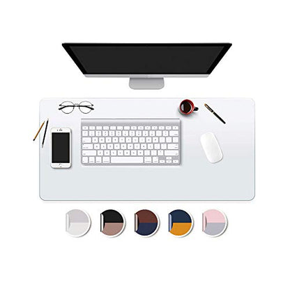 Clear Desk Mat Blotter Office Home Table Desk Protector Vinyl Top Laptop Computer Desktop Keyboard Plastic Crystal Wipeable Non-Glare Waterproof Mouse Pad 16x24 - size: 16x24 inch