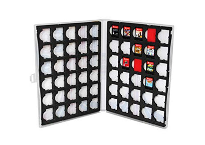 UniKeep Game Case Holder - Stores 60 Nintendo Switch Game Cartridges, Slim Travel Storage Binder Organizer with Protective Foam Insert, Snap-Lock Design - color: retro