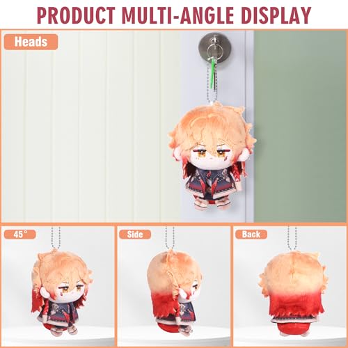UTIEHD Anime Game HSR Character Keychain Pendant, 4 Inch Collectible Figure for Backpacks Bags and Keys for Fans - color: Mydei