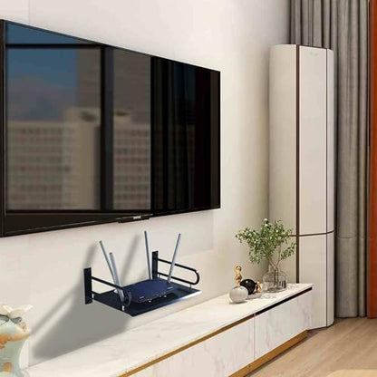 HNVNER Floating AV Shelves,Projector Wall Mount DVD Shelf,Floating Entertainment Center Bracke Under TV for Cable Boxes/Games Console/DVR/TV Accessories (Single Layer) - size: Single Layer