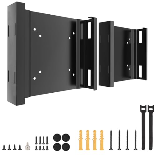 2 Pack Mount for Lenovo Tiny VESA System Mounting Bracket Wall VESA and Under Desk Mini PC Mount for Lenovo ThinkCentre Tiny Desktops M600 M700 M700z M715q M800z M900 M900x M900z