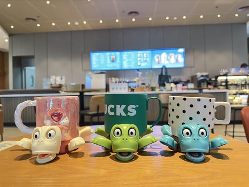 JOD® Turtle Cup Holder,Turtle Coaster with Funny Expression, 3 PCs Cup Holder with Liftable Limbs & Expressive Face for Turtles,Tortoise Lover Gag Gifts Home Decor(3pc-Light Green Blue Pink) - color: 3pc-lightgreenbluepink