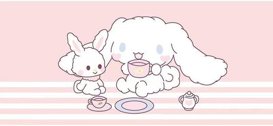 Kawaii Girly Cute Gaming Mouse Pads, Long Extended Desk Mat, Extra Large Girl Anime Mousepad Keyboard Pads for Work Game Office Home (cinnamll) - color: Cinnamll