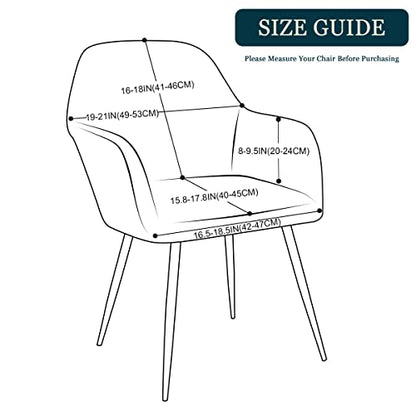 Yonus Modern Curved Back Accent Chair Slipcovers - Living Room Chair Protector, Teal - color: Teal, size: 1