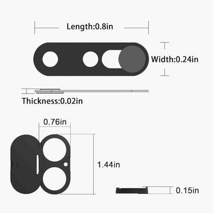 Front Camera Cover Compatible for iPhone 16/16 Plus with Rear Lens Cover,Protect Privacy and Security But Not Affect Facial Recognition (2Pack)-2025 Updated Version - size: 16/X16Plus