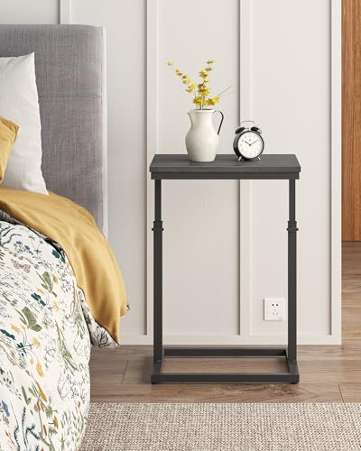TUTOTAK End Table, Side Table, Tall Couch Table, Sofa Table, Living Room, Bedroom,Black TB01BK083P - color: Black, size: 1 Pack, style: Large