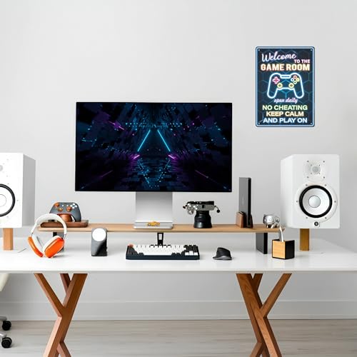 Game Room Neon Wall Art Decor for Boys-Cool Video Game Themed Sign,Gaming Poster for Teen Boy Bedroom, Gamer Gift for Son, Friends, Game Lover（11 * 8inches，Rope Included）