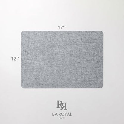 Baroyal Faux Leather Placemats Set of 6 Vinyl Washable Wipeable Table Mats for Kitchen Dining Table Heat Resistant Waterproof Modern Indoor/Outdoor Placemats Non-Slip Easy Clean Place Mats (Stargaze) - color: C-stargaze