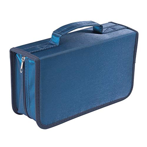 Capacity CD/DVD case Wallet, Storage,Holder,Booklet (128 Blue) - color: 128 Blue