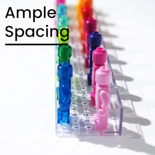 Minifigure Display Ledge 3-Pack, Wall Mount Shelf for Lego Minifigures Display Case Floating Shelves for Lego Display Storage for Minifig Collection