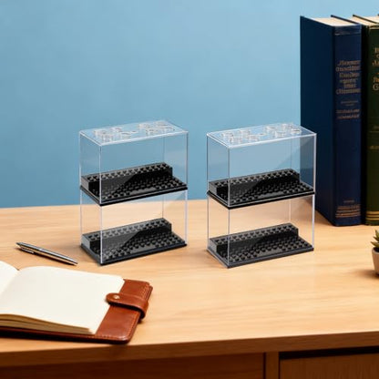 Small-Sized Acrylic Display Case, Clear Dustproof Storage Box, 4 Pack Building Block Display Boxes for Collectibles, Suitable for Showcasing Collectibles - size: 4 Pack