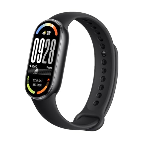 XIAOMI Mi Smart Band 10 (2025) Global Version - 1.72" AMOLED Display | 21 Days Battery Life | Touchscreen, Multi-Sport Tracker, Activity Tracker, Heart Rate Monitor | BT5.4 - (Midnight Black) - color: Midnight Black