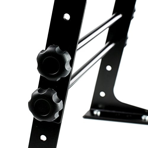 RockJam Portable DJ Laptop Stand with Adjustable Height, Anti-Slip Design, Works For Laptops, Controllers & CD Players - size: Desktop