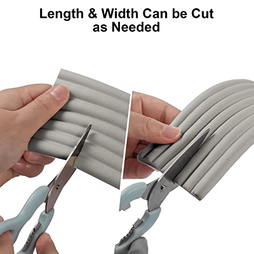 Baby Proofing Edge Protector 6.6 feet with 3M Strong Adhesive Pre-Taped, Baby Proof Padding Extra Wide Edge Safety Guards for Sharp Edges, Table, Desk- Grey - color: Grey- 6.6 Feet