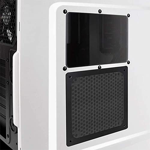ZYAMY 4pcs 120mm PC Fan Dust Filter Magnetic Frame Computer Fan Grills Dust Mesh PC Cooler Filter Screen Dustproof Case Covers 12cm x 12cm, Black