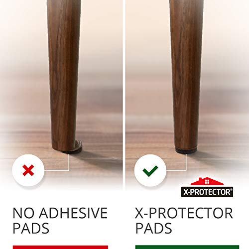 X-PROTECTOR Non Slip Furniture Pads - 8 pcs Premium Furniture Grippers 2"! Self-Adhesive Rubber Feet Furniture Feet - Ideal Non Skid Furniture Pad Floor Protectors - Keep Furniture in Place! - size: 8 Round 2"