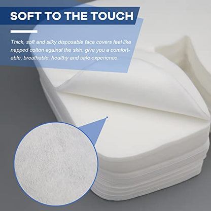 300 Count Disposable Face Cradle Covers, Medical-Grade, Ultra Soft, Luxurious, Non-Sticking Massage Face Covers, Headrest Covers for Massage Tables & Massage Chairs - color: 300