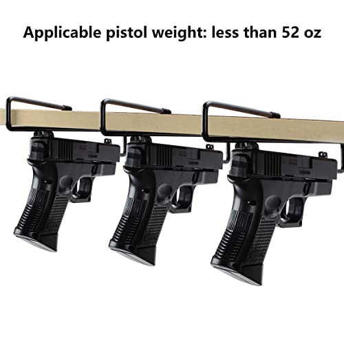 Adoreal 10 PCS Gun Rack, Pistol Rack for Gun Safe Shelf or Stack On Gun Cabinet, Gun Safe Accessory, Handgun Hanger Pistol Organizer for Display, Gifts for Hunters - style: 10 pack