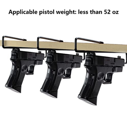 Adoreal 10 PCS Gun Rack, Pistol Rack for Gun Safe Shelf or Stack On Gun Cabinet, Gun Safe Accessory, Handgun Hanger Pistol Organizer for Display, Gifts for Hunters - style: 10 pack