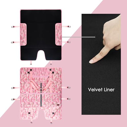 Travel Carrying Bag Compatible with 32" All-in-One Desktop Computer and 32" Monitor (Camouflage Pink) - color: Camouflage Pink