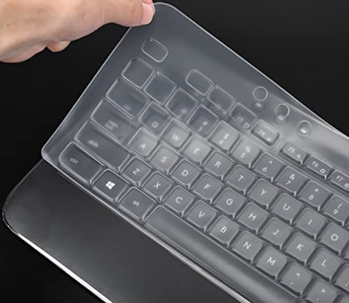 Keyboard Cover for Logitech MK540 Wireless Keyboard, Logitech MK540 Keyboard Skin Protector - Clear