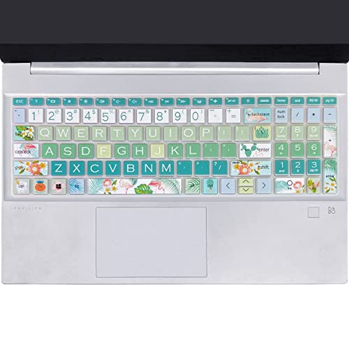 Keyboard Cover for 15.6 HP Laptop 15-fc 15-fd 15t-fd 15z-fc Series, HP Pavilion 15-eg 15t-eg 15-eh 15-er, 17z-ca 17-cn 17-cp 17z-cp Series, Flamingo - color: Flamingo