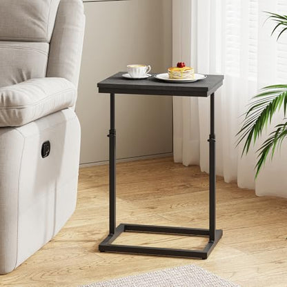 TUTOTAK End Table, Side Table, Tall Couch Table, Sofa Table, Living Room, Bedroom,Black TB01BK083P - color: Black, size: 1 Pack, style: Large