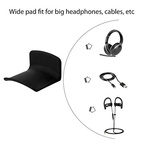 Avantree Neetto HS907 - Headphone Hanger Holder Wall Mount, Headset Hook Under Desk, Universal - size: Small