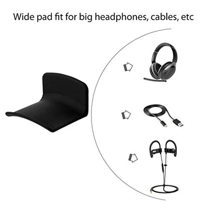 Avantree Neetto HS907 - Headphone Hanger Holder Wall Mount, Headset Hook Under Desk, Universal - size: Small