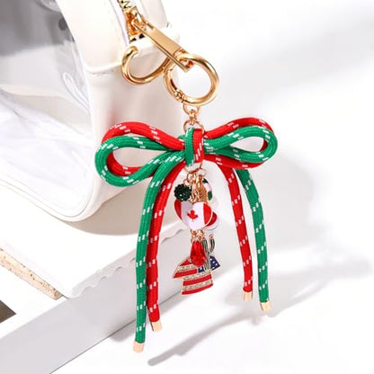 PHALIN Football Baseball Basketball Golf Bag Charms Keychain for Women Men Bow Purse Charm Sport Mom Gifts - style: Soccer-4