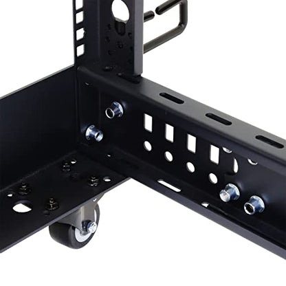 AEONS 22U 4-Post IT Open Frame Server Rack 19 Inch Depth-Adjustable (22" to 40") Network Equipment AV Gear w/Casters and Cable Management - style: 22U-4Post