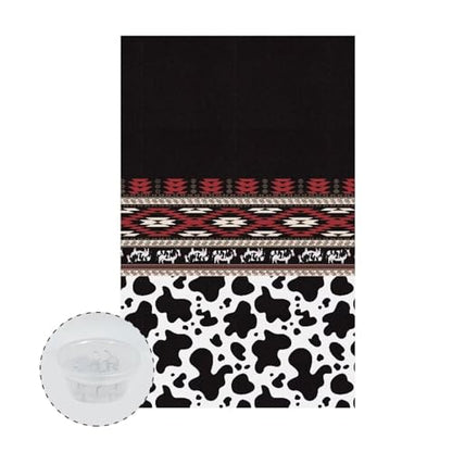 Aztec Tribe Geometric Cow Print Recliner Headrest Protectors, Anti-Wear Sofa Headrest Protective Cover for Furniture Slipcovers Headrest Cover for Sofa Furniture Chair Theater Seat - color: Aztec Tribe Geometric Cow