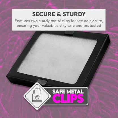 SE Glass Top Display Box - JT925 - size: 6-¼” x 5-¼” x ¾"