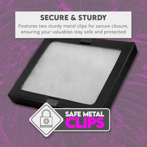 SE Glass Top Display Box - JT928 - size: 12" X 8-¼” X ¾"