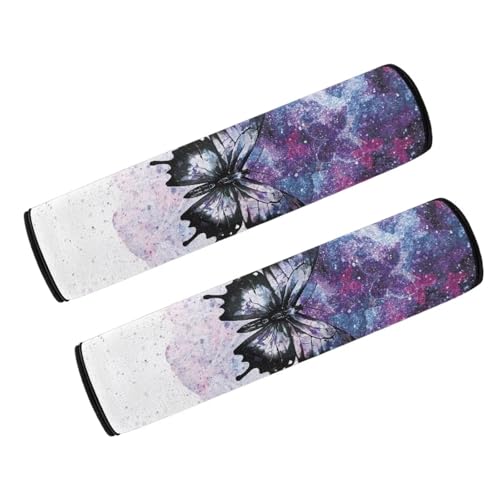 Butterfly Purple Wheelchair Armrest Covers Washable Wheelchair Parts Accessories Portable Mobile Arm Support Office Transport Chair Mobility Scooter Gift for Women Men - color: Butterfly Purple