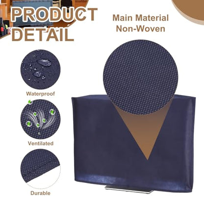 PATIKIL Computer Dust Cover, 17" Monitor Dust Protection Dustproof Cover Case for Desktop PC CPU Protector - 1Pcs (Blue) - size: 17"