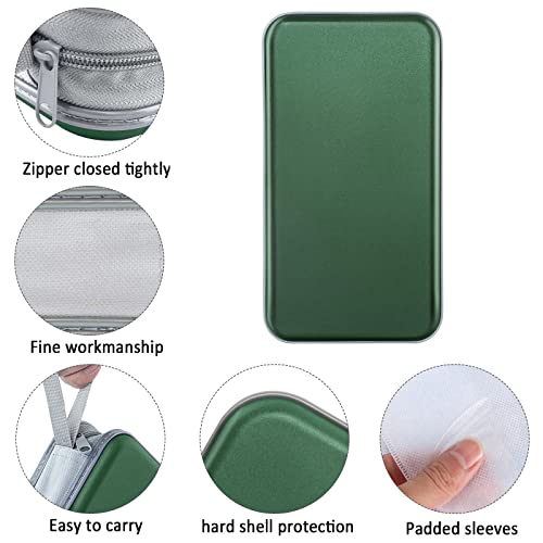 Siveit CD/DVD Case Holder, 80 Capacity Hard Plastic Disc Cases Storage Binder for Car, Home, Office, Travel (Dark Green) - color: Dark Green
