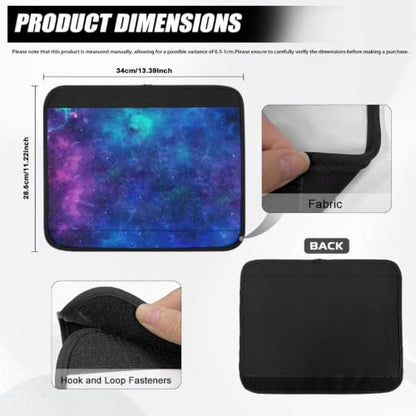 Wheelchair Armrest Pads Galaxy Print Office Chair Arm Covers Machine Washable Wheelchair Accessories 2 Piece Arm Rest Padded Cover for Office Transport Chair 13 inch - color: Galaxy