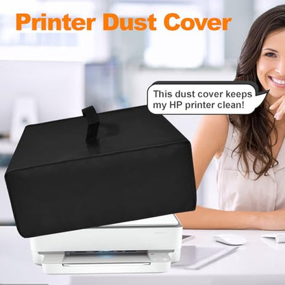 Printer Dust Cover Antistatic Water-Proof Cover Heavy Duty 600D Nylon Dust Sleeve for HP, EPSON,CANON, BROTHER, printer Universal Case Protector for Printer (11.8''D × 15.7''W x 7.1''H)